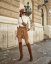 Set | Two Pouches With Crossbody Strap  | Brown