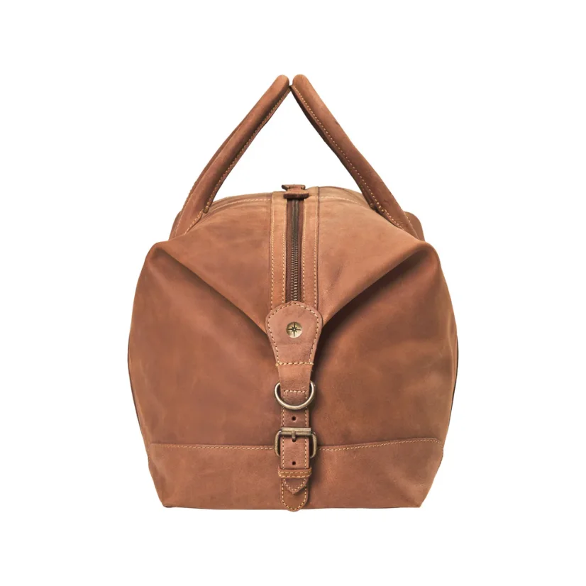 Set | Medium Weekender DAVID & Dopp Kit RUBY | Cognac