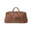Veľká celokožená víkendovka DAVID | 60 - 80 l | Havana hnedá