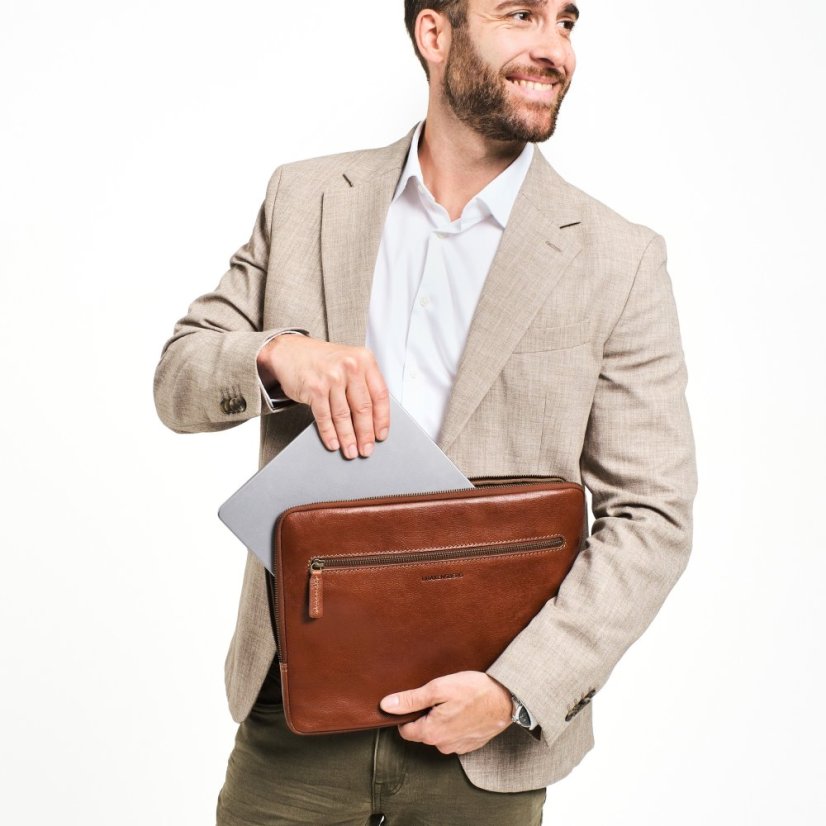 Puzdro na notebook ALLESIO | Gaštanové