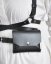Small Pouch | Black With Silver Hardware