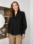 Peplum Blouse | Black - Size: 44