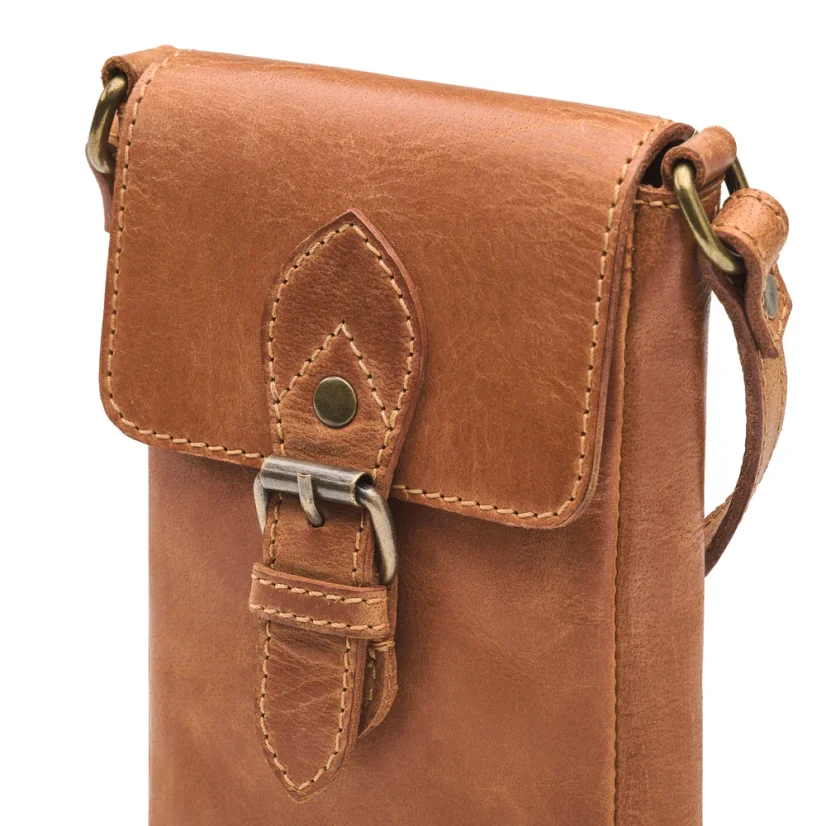 Phone Bag JESSY | Cognac Brown