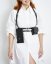 Set | Harness ATHENA With Two Pouches | Black With Silver Hardware