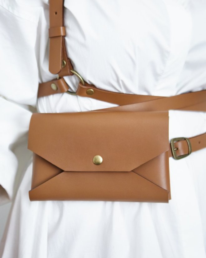 Set | Zavinovacie Zrzáky ARTEMIS s taštičkou na mobil | Hnedé