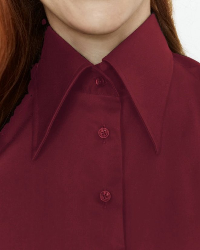 Blúzka | Burgundy - Veľkosť: 38