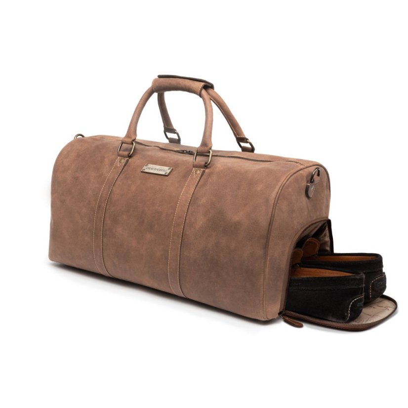 Celokožená príručná taška FINN | 40 l | Havana hnedá