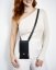 Set | Taštička na mobil s crossbody popruhom | Čierna so zlatým kovaním