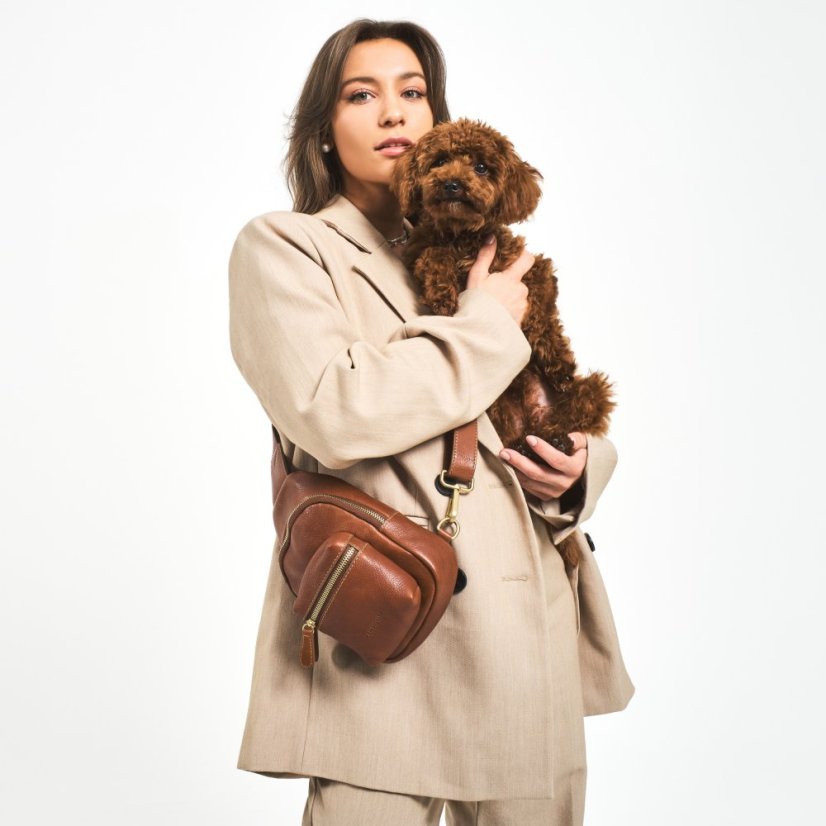 Crossbody minibatoh MARLEN | Karamelová