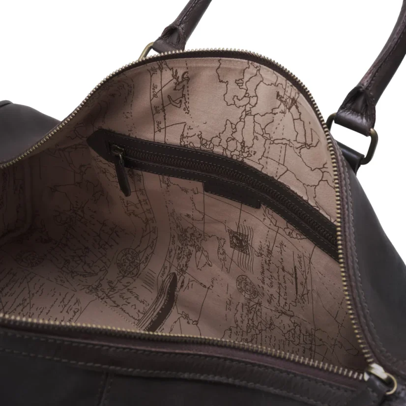 Celokožená príručná taška JAMES | 30 l | Kávová