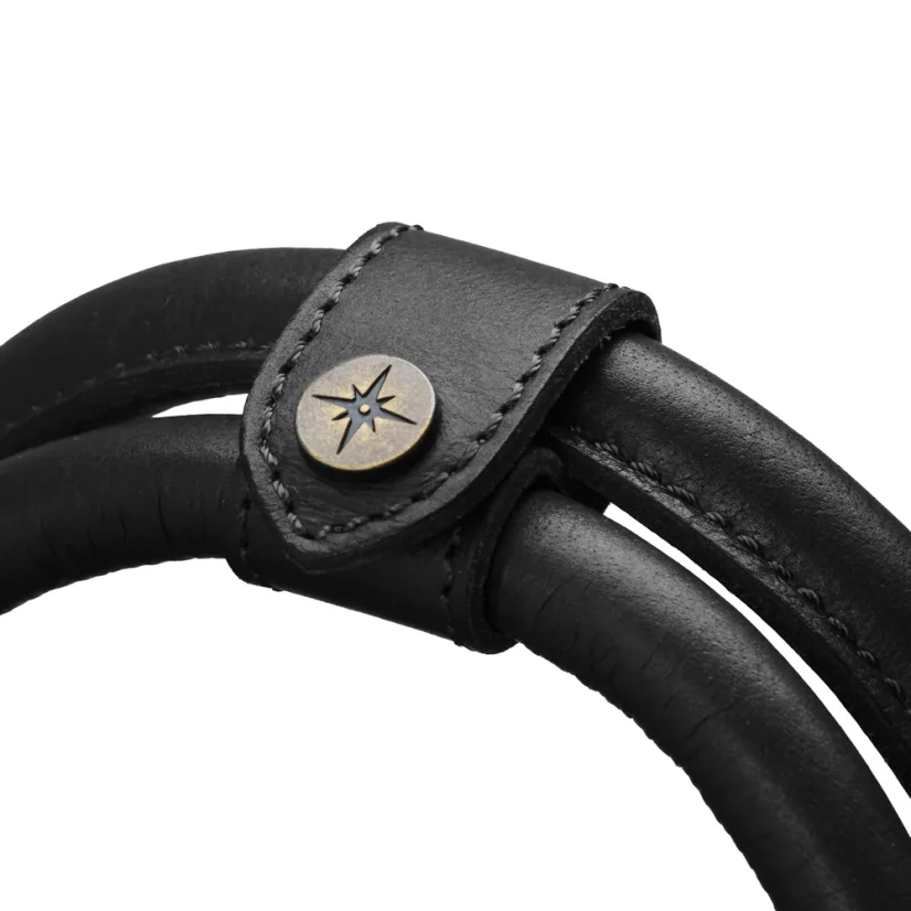 Celokožená príručná taška JAMES | 30 l | Čierna