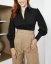 Blouse | Black - Size: 34