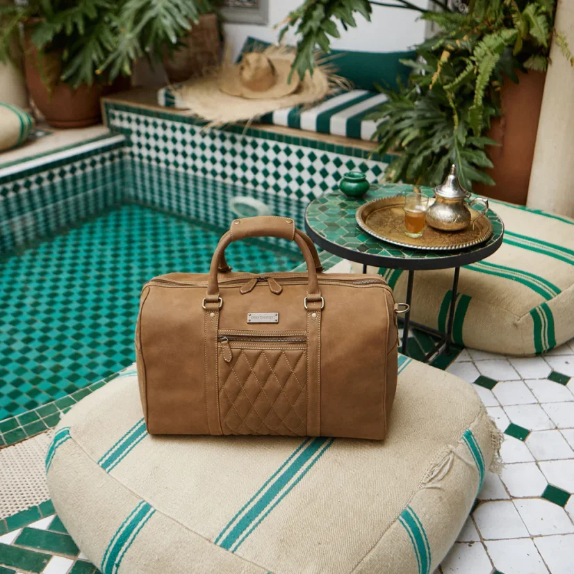 Celokožená príručná taška MITCH | 25 l | Havana hnedá