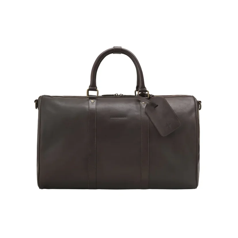 Celokožená príručná taška JAMES | 30 l | Kávová