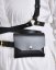 Set | Harness ARTEMIS With Two Pouches | Black With Gold Hardware