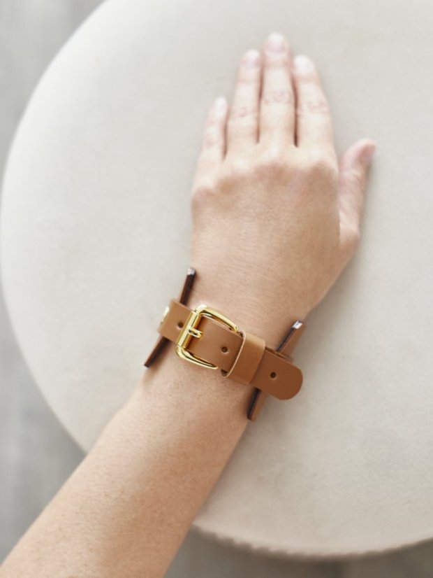 Bracelet With Ring | Brown