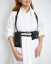 Set | Harness ATHENA With Two Pouches | Black With Gold Hardware