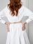 Corset Belt AURA | Beige With Gold Hardware - Size: XL