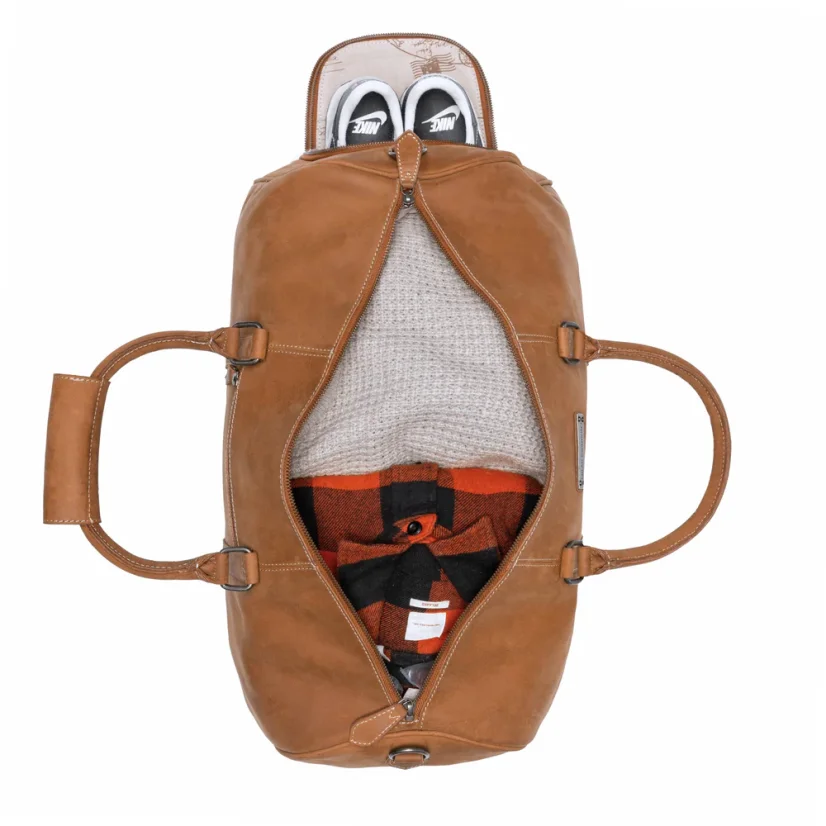 Set | Weekender FINN & Dopp Kit BEN | Cognac