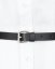 Belt NECESSITAS | Black With Silver Buckles - Size: S | M