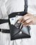 Small Pouch | Black With Silver Hardware
