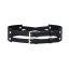 Belt MINERVA | Black With Silver Hardware - Size: M