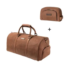 Set | Weekender FINN & Dopp Kit BEN | Havana Brown