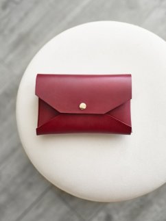 Wide Phone Pouch | Burgundy