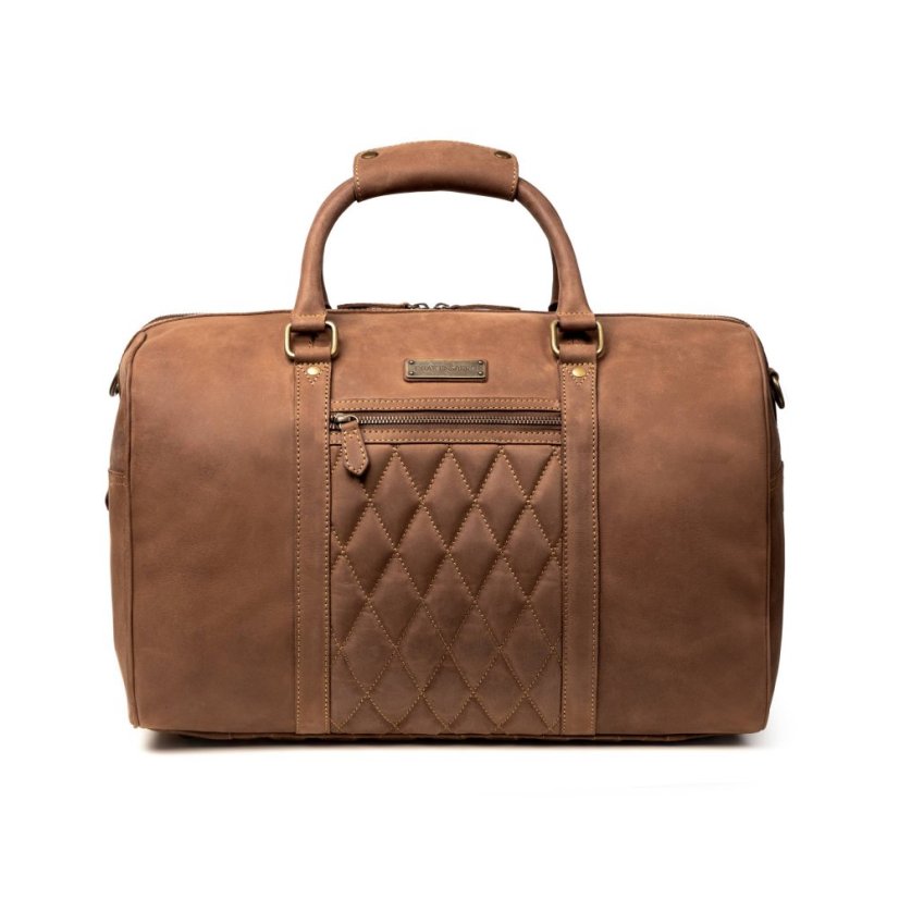 Celokožená príručná taška MITCH | 25 l | Havana hnedá