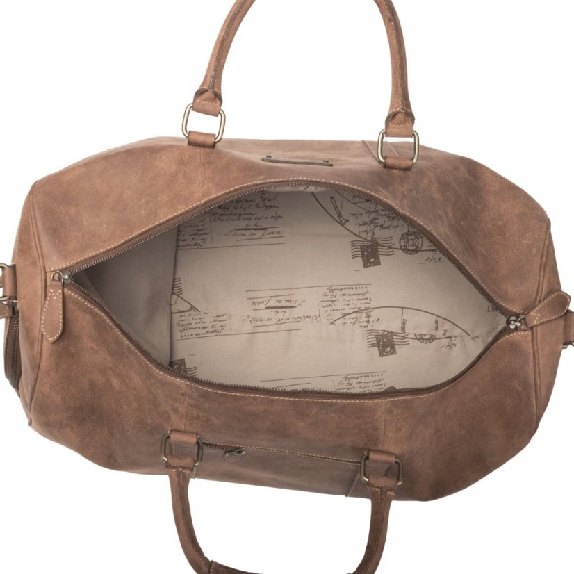 Celokožená príručná taška FINN | 40 l | Havana hnedá