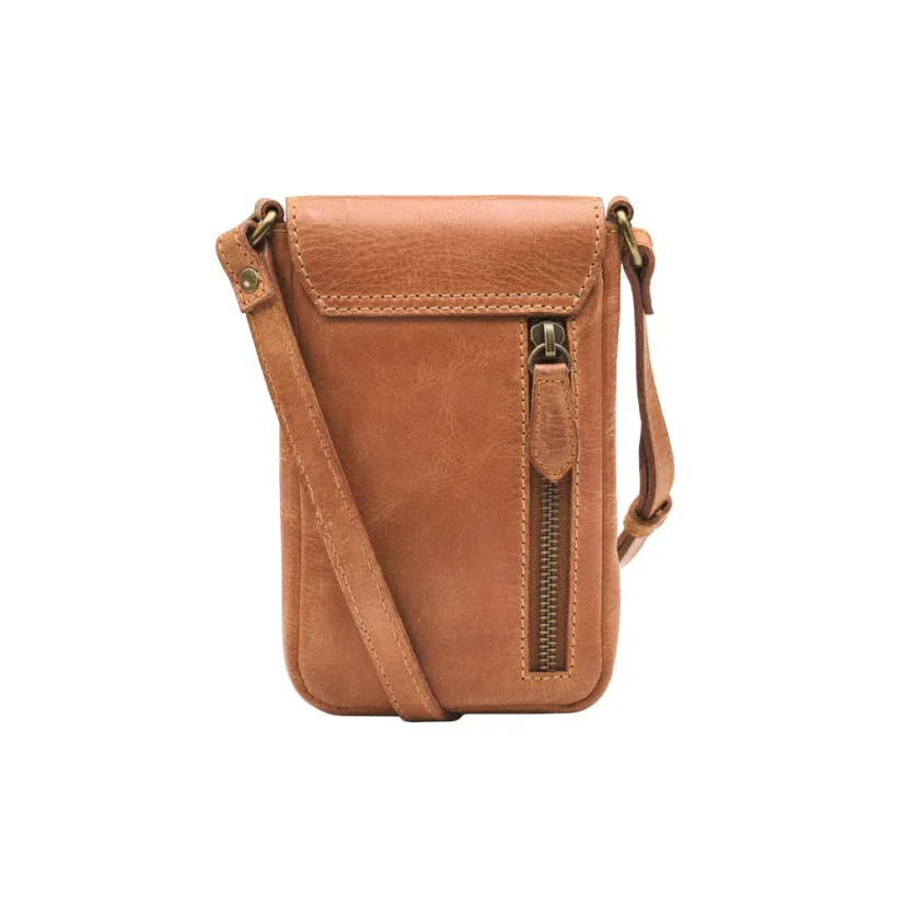 Phone Bag JESSY | Cognac Brown