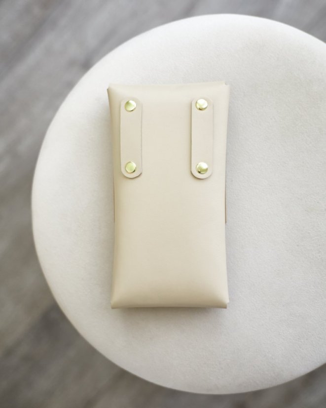 Taštička na mobil | Na výšku | Béžová