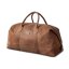 Veľká celokožená víkendovka DAVID | 60 - 80 l | Havana hnedá