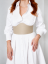 Corset Belt AURA | Beige With Gold Hardware - Size: XL