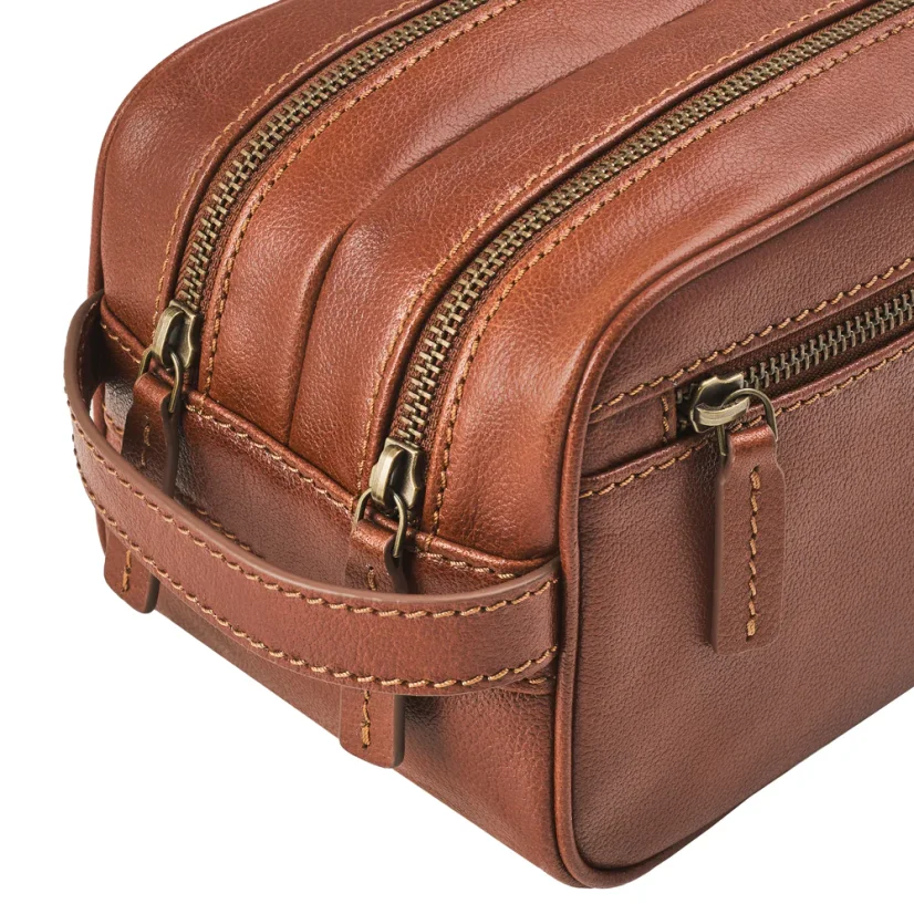 Toiletry Bag ENRICO | Chestnut Brown