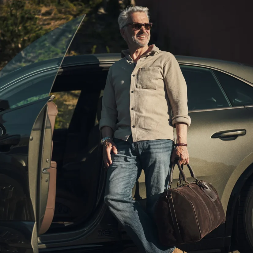 Duffel Bag JAMES | 30 l | Special Edition | Coffee Brown Suede