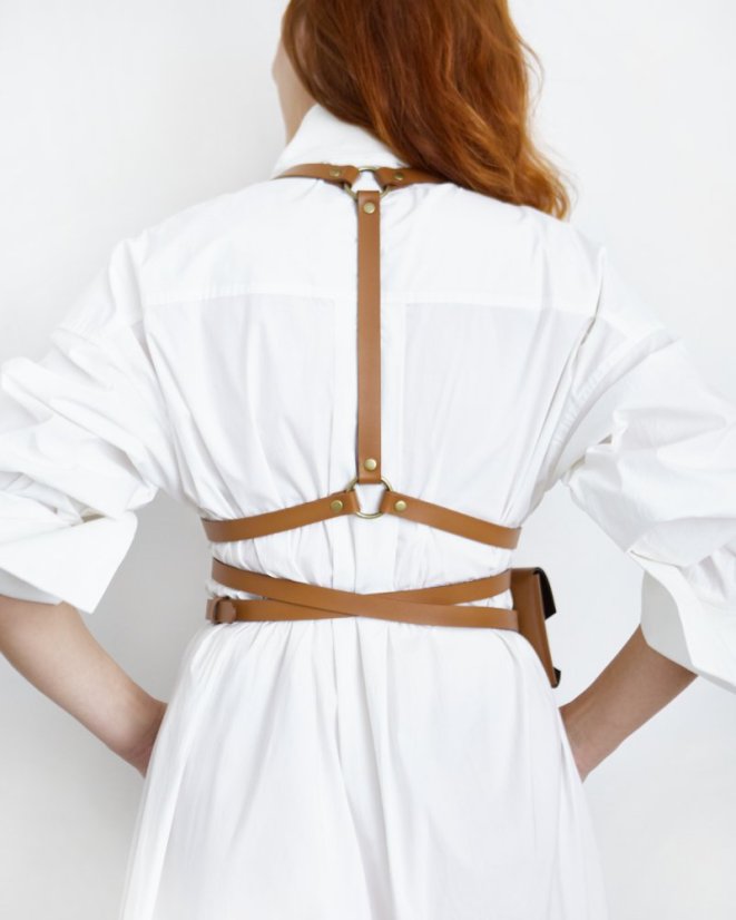 Set | Zavinovacie Zrzáky ARTEMIS s taštičkou na mobil | Hnedé