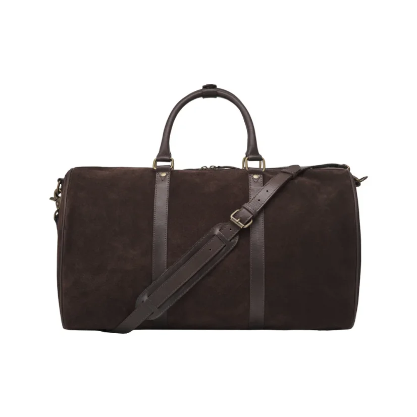 Duffel Bag JAMES | Special Edition | 30 l | Coffee Brown Suede