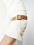 Sleeve Garters | Brown with gold hardware