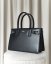 Top Handle Bag | Black With Silver Hardware