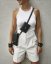 Set | Dve taštičky s crossbody popruhom | Čierne so strieborným kovaním