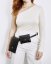 Set | Dve taštičky s crossbody popruhom | Čierne so strieborným kovaním