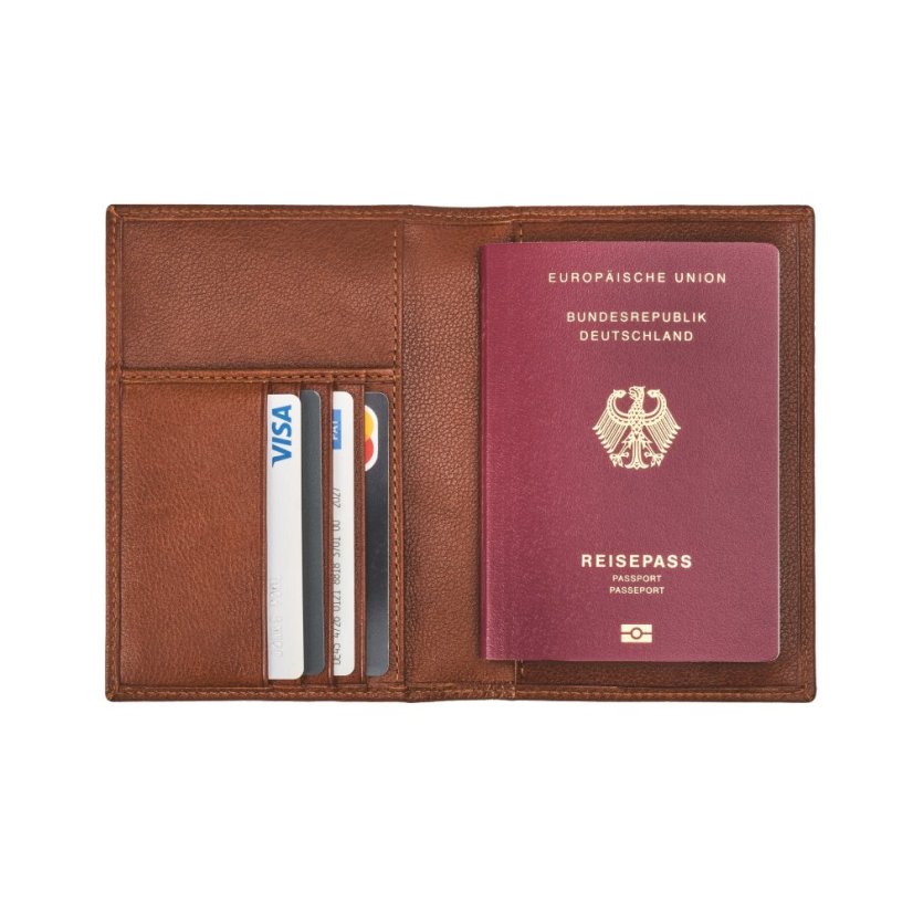 Passport Cover PETE | Chestnut Brown
