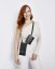 Set | Dve taštičky s crossbody popruhom | Čierne so strieborným kovaním