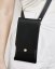 Set | Two Pouches With Crossbody Strap  | Black With Gold Hardware