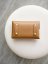Wide Phone Pouch | Brown With Gold Hardware