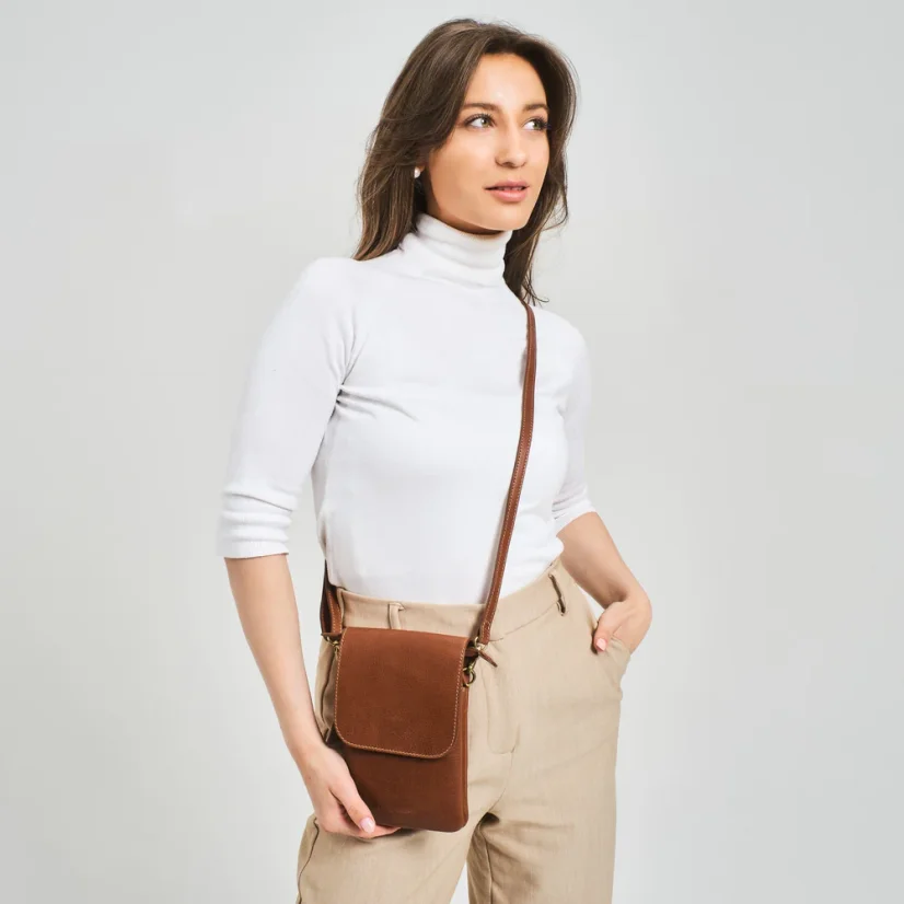 Malá kabelka ANNA | Karamelová